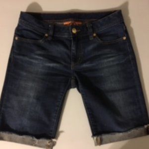 Tory Burch Cut Off Mid Shorts